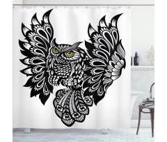 Ornamental Bird Shower Curtain