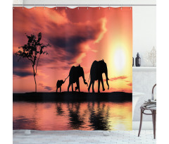 Safari Wild Animals Shower Curtain