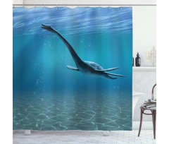 Aquatic Dinosaur Shower Curtain