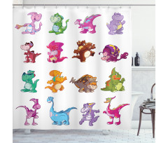 Dinosaurs Extinction Shower Curtain