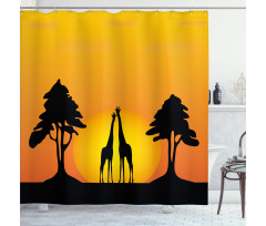 Gradient Desert Shower Curtain