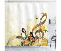 Bridal Wedding Floral Shower Curtain