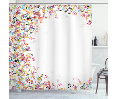 Colorful Festival Frame Shower Curtain