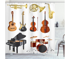 Symphony Orchestra Concert Shower Curtain