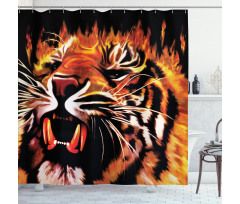 Hunter Forest King Tiger Shower Curtain