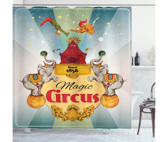 Vintage Circus Tent Shower Curtain