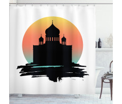 Slavic Architecture Art Shower Curtain