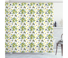 Olives and Lemons Growing Shower Curtain