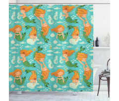 Cartoon Character Sea Shower Curtain