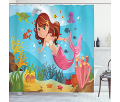 Cheerful Underwater Shower Curtain