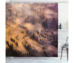 Forest Summer Morning Shower Curtain