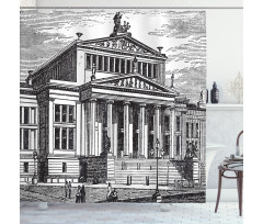 Engraved Konzerthaus Berlin Shower Curtain