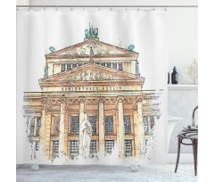 Concert House in Berlin Paint Shower Curtain