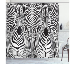 Safari Zebra Stripe Shower Curtain