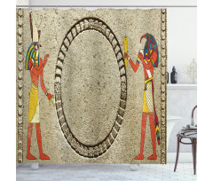 Ethnic Old Stone Shower Curtain