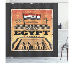 Exotic Tour Flag Shower Curtain