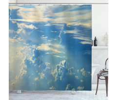 Sunrise Foggy Morning Shower Curtain