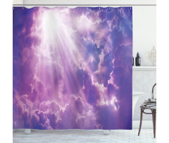 Heavy Clouds Sunlights Shower Curtain