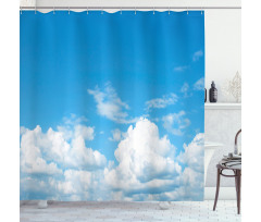Cloudy Calming Scene Shower Curtain