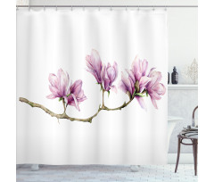 Magnolia on a Branch Shower Curtain