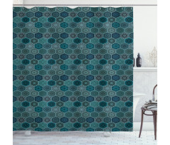 Patchwork Floral Style Shower Curtain