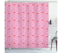 Hearts and Cupid Shower Curtain