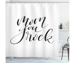 Mother Love Phrase Art Shower Curtain