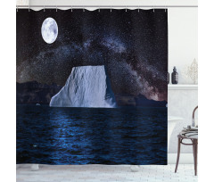 Iceberg Reflection Sky Shower Curtain