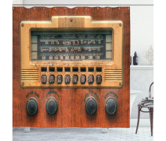 Antique Radios Shower Curtain