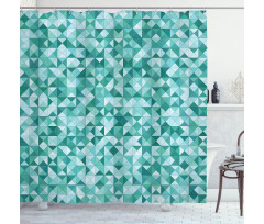 Triangle Mosaic Shape Shower Curtain
