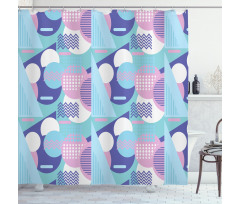 Memphis Style 80's Art Shower Curtain