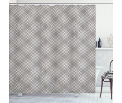 Plaid Design Vintage Feels Shower Curtain