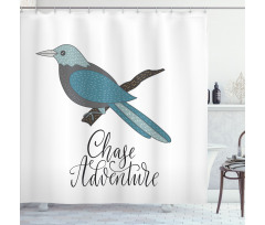 Chase Adventure Exotic Bird Shower Curtain