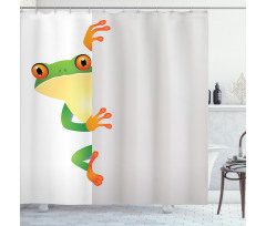 Frog Prince Reptiles Shower Curtain