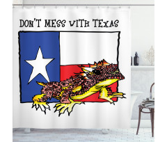 American Texas City Shower Curtain