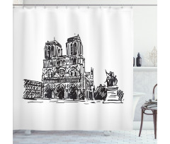 Hand Drawing Shower Curtain