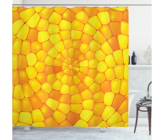Abstract Corn Pattern Shower Curtain