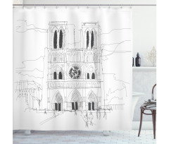 Simple Drawing Shower Curtain