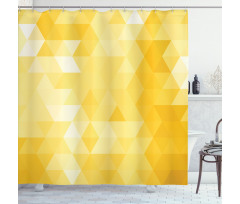 Geometric Triangle Shower Curtain