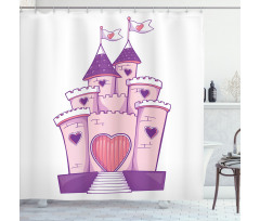 Cheerful Dreamy Fortress Shower Curtain