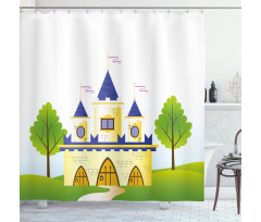 Magic Tale Land Fortress Shower Curtain