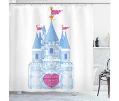 Romantic Fairy Tale Castle Shower Curtain