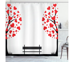 Heart Romance Love Art Shower Curtain