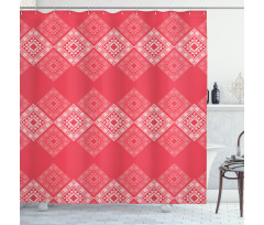 Square and Triangle Forms Shower Curtain