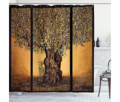 Greece Olive Trees Shower Curtain