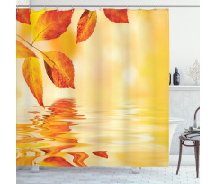 Sun View Leaves Shower Curtain