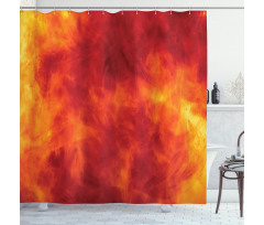 Fire and Flames Design Shower Curtain
