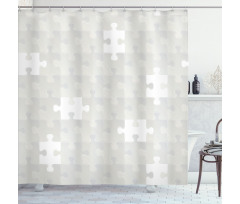 Puzzle Game Hobby Theme Shower Curtain