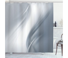 Monochromatic Abstract Shower Curtain