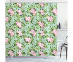 Hibiscus Blooming Bouquets Shower Curtain